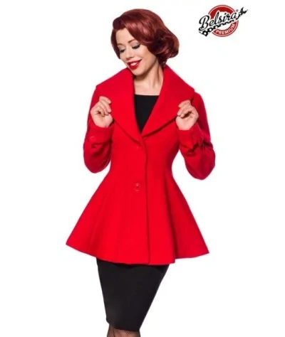 Belsira Premium Woll-Jacke rot von Belsira