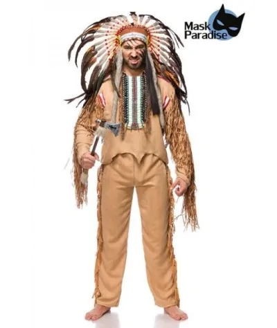Indianerkostüm: Native American Herren beige...
