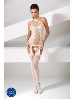 Weißer Ouvert Bodystocking...