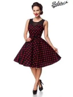 Kleid mit Dots schwarz/rot...
