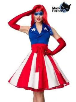 Miss America blau/rot/weiß...