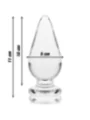 Modell 4 Analplug Borosilikatglas 11 X 5 cm Klar von Nebula Series By Ibiza