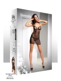 Schwarzes Chemise Rebecca von Demoniq Elegant Angels Collection