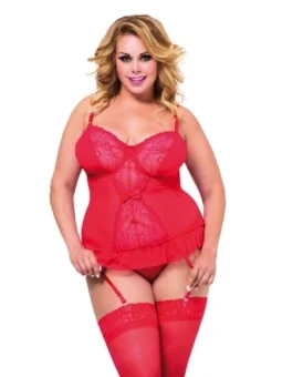 Rotes Korsett 1852 von Softline Plus Size