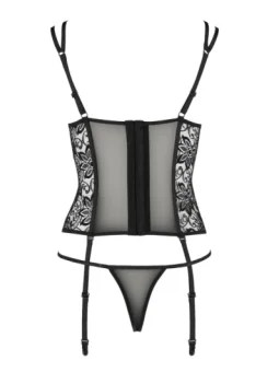 Schwarzes Strapshemd Pa595648 von Passion Devil Collection