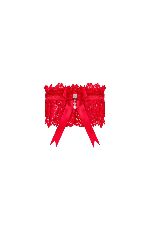 Rotes Strumpfband Pr0002 von Provocative