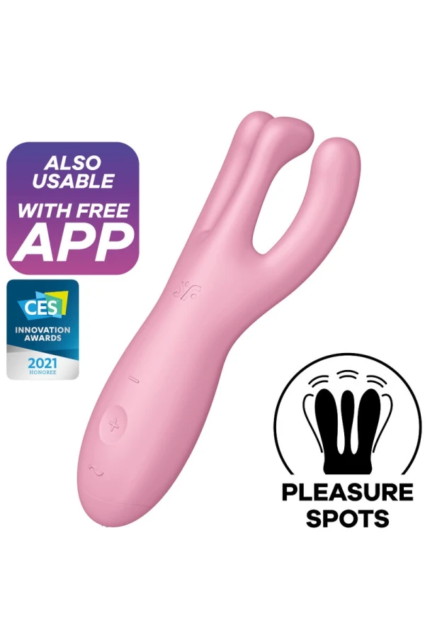 Threesome 4 VibratorAppsteuerung Rosa von Satisfyer Connect