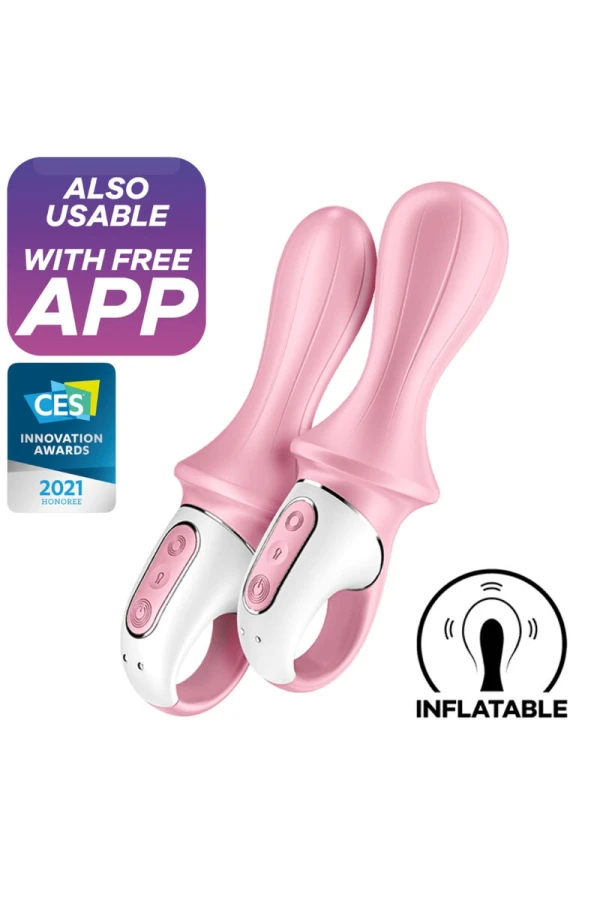 Air Pump Booty 5+ aufblasbarer Analvibrator Rosa von Satisfyer Connect