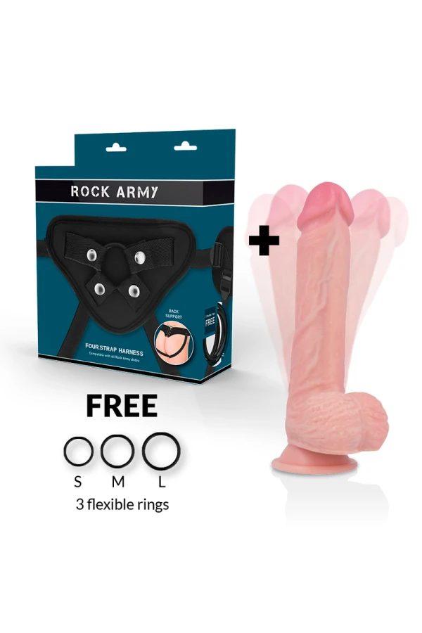 Gurt + Hawk-Rotator und Vibrator 22 cm -O- 4.6 cm von Rock Army