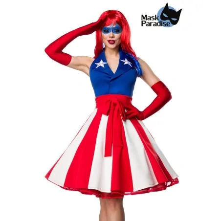 Miss America blau/rot/weiß...