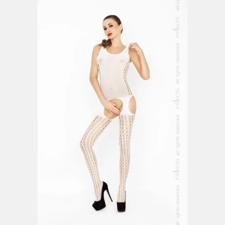 Weißer ouvert Bodystocking...