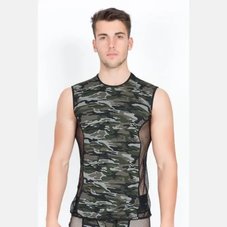 Camouflage V-Shirt Military...
