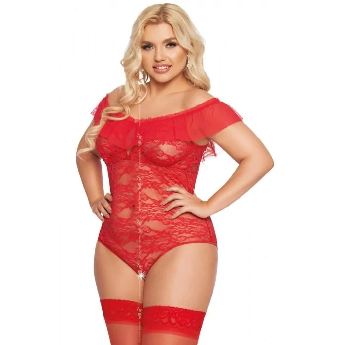 Roter Body ouvert 1899 von Softline Plus Size Collection