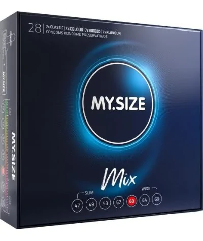 MY.SIZE Mix 60 mm Kondome - 28 Stück von...