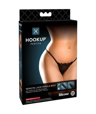HOOK UP REMOTE LACE PEEK-A-BOO ONE SIZE S-L