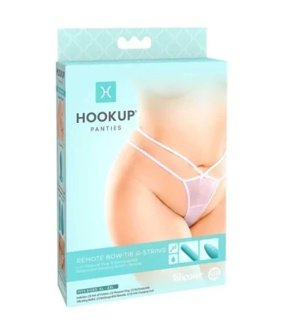 HOOK UP REMOTE BOW-TIE G-STRING PLUS SIZE XL-2XL