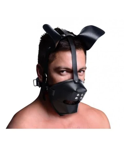 Puppy Play Maske Mit Ballknebel - Schwarz von Master Series