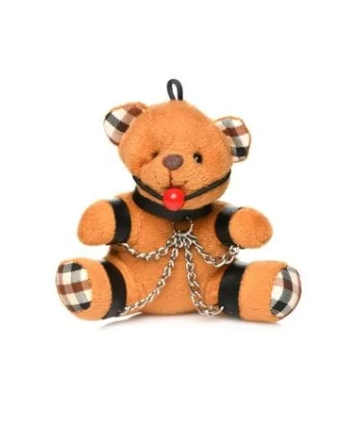 Geknebelter Teddybär Schlüsselanhänger von...